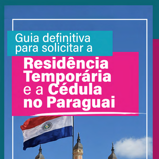 Guia de residência e guia da cédula de identidade paraguaia em formato digital